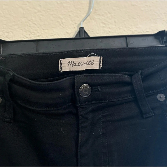 Madewell Women’s Tall 10" High-Rise Skinny Jeans Cotton Stretch Black Sz 32 - Picture 7 of 10